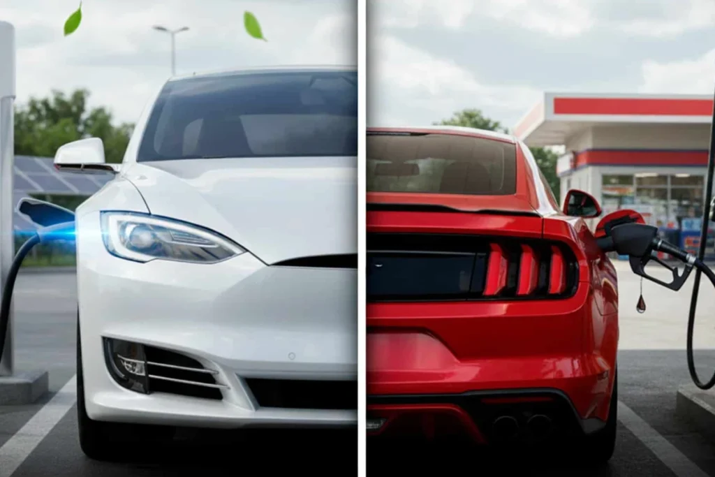 Sanin Acosta Seguros Blog seguro Comparación carro eléctrico vs. combustión
